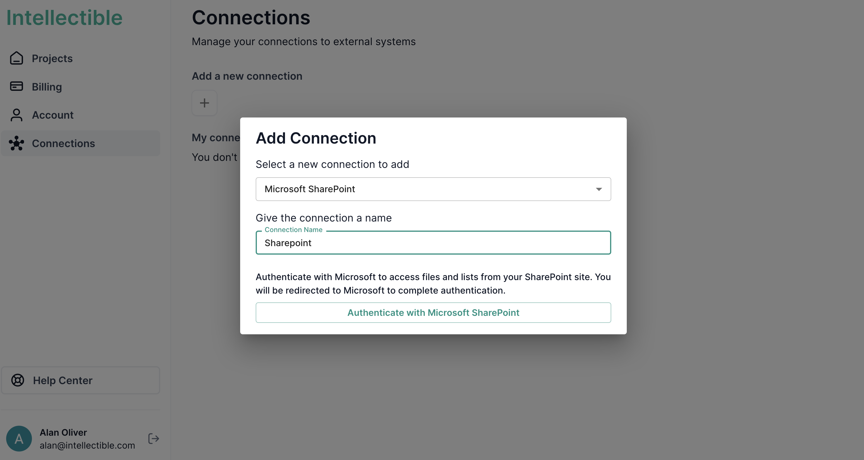 Connection creation