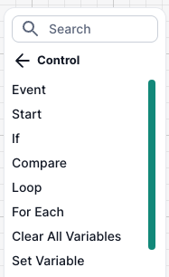 Control Nodes List