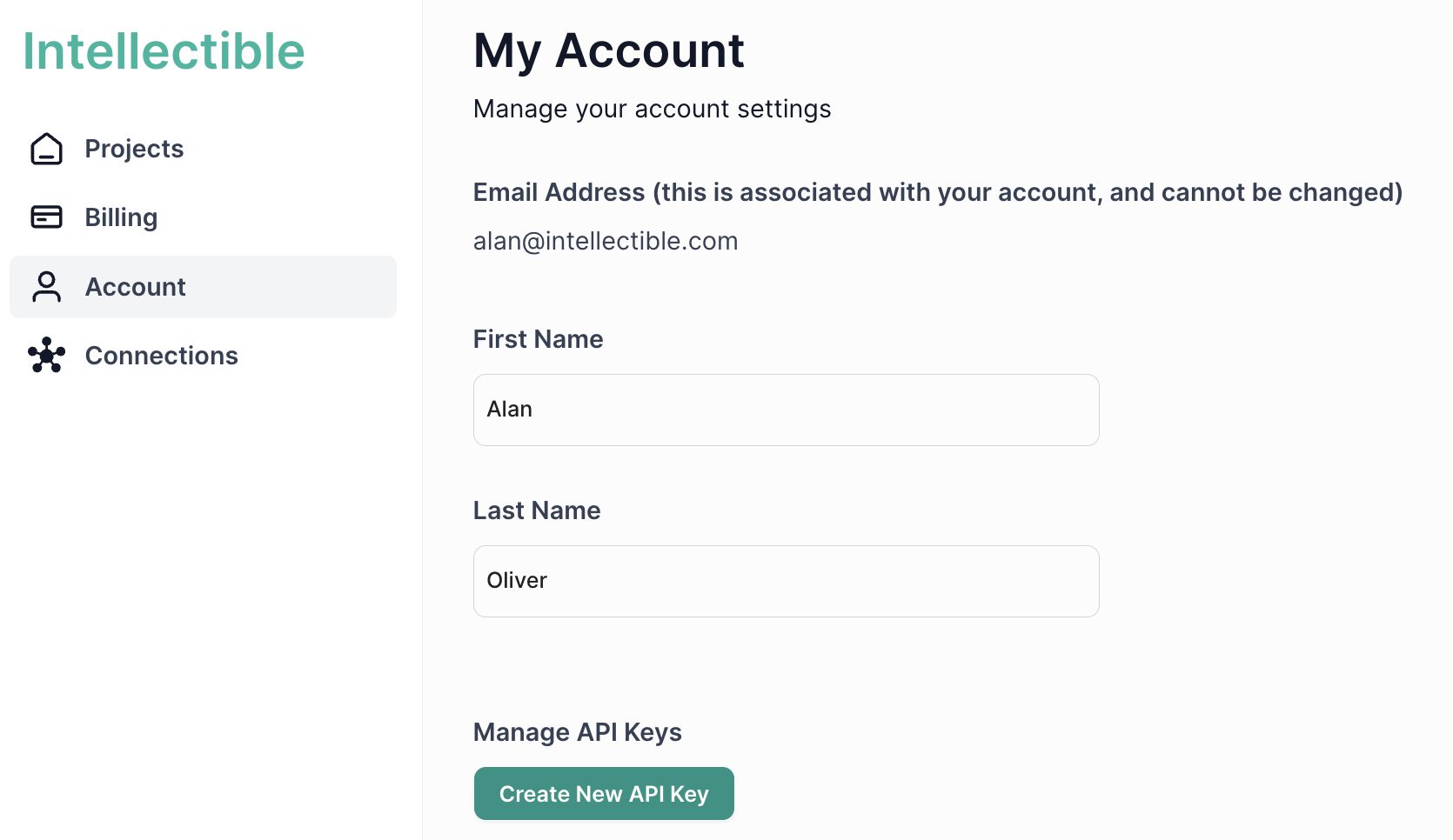 Create API key