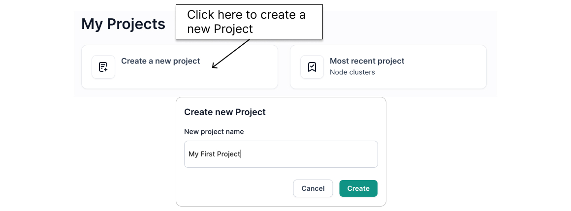 create new project