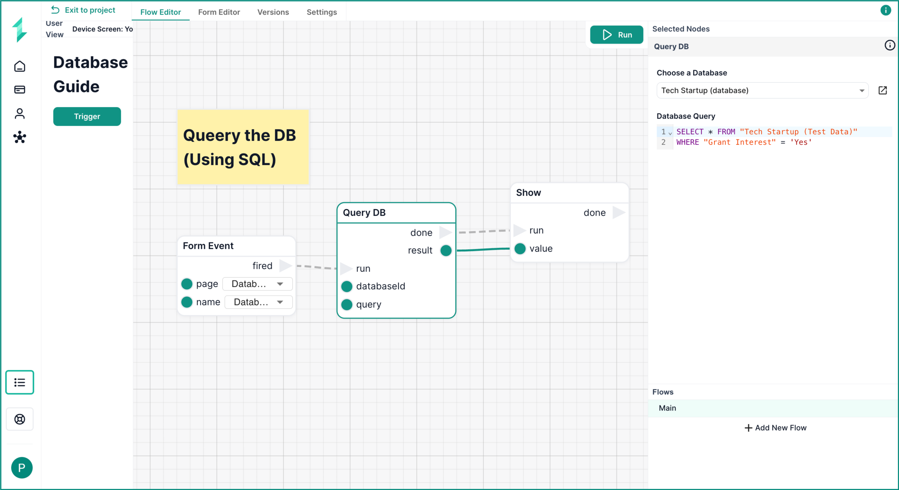 Query DB Node