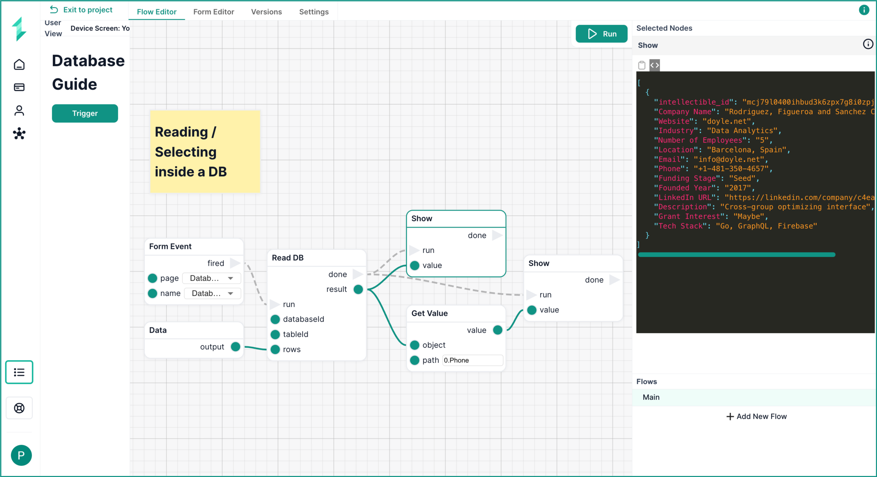 Read DB Node
