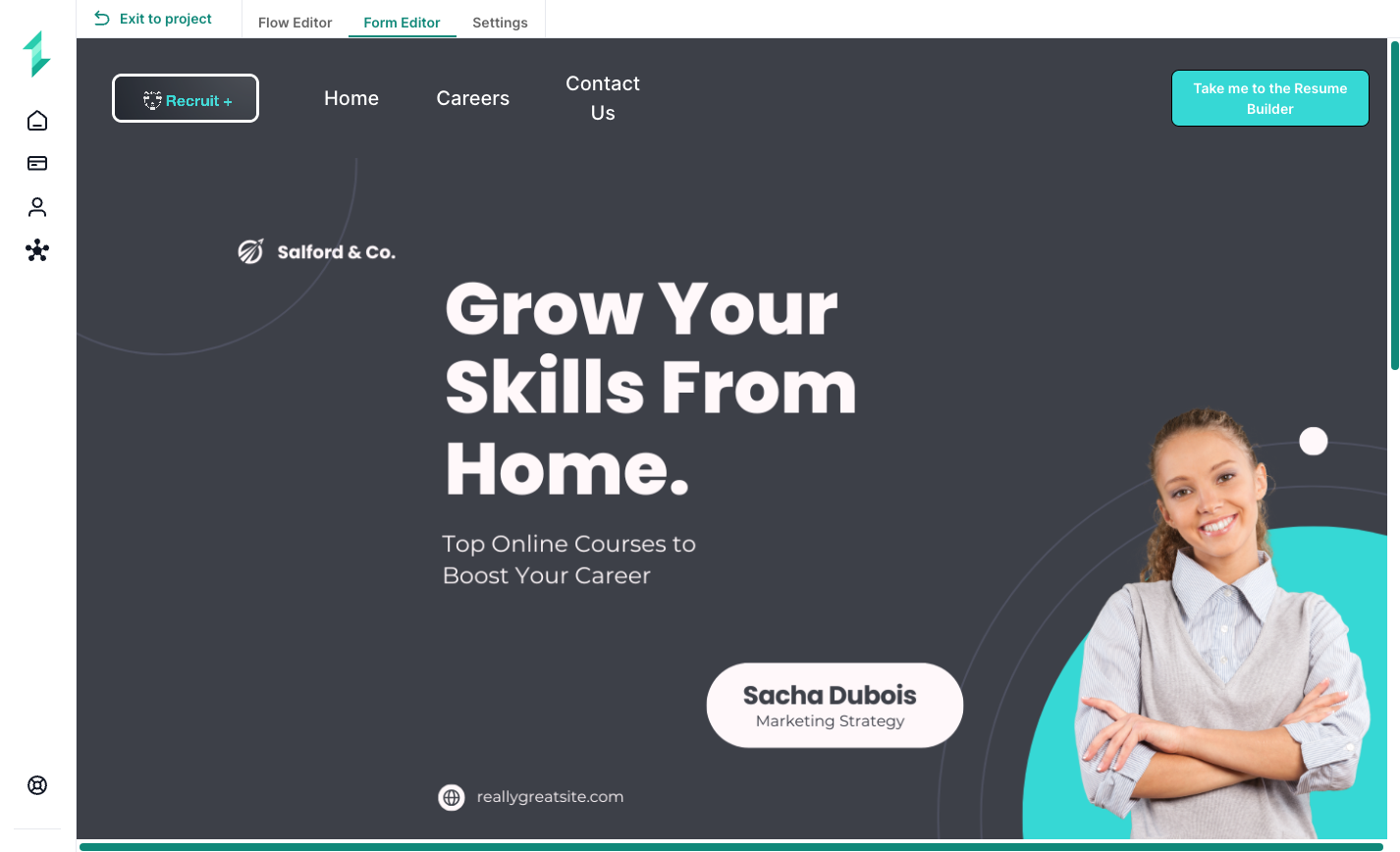 Form Implementation First Screen