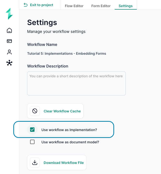 Implementation Setting