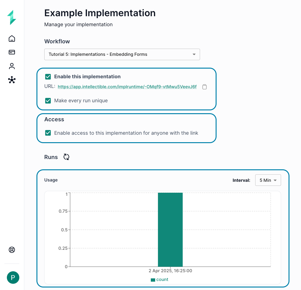 Implementation Settings