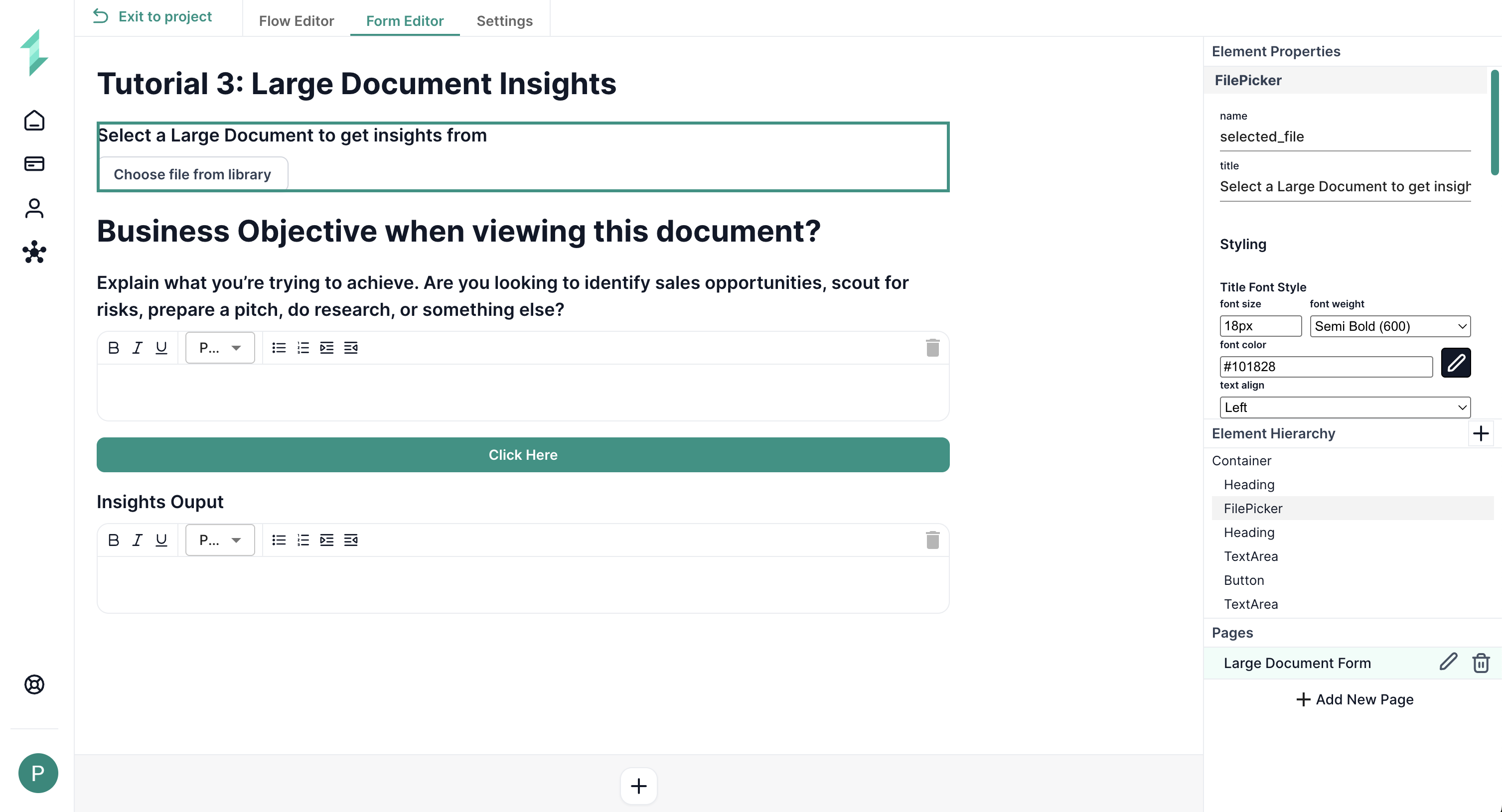 Large Doc Form