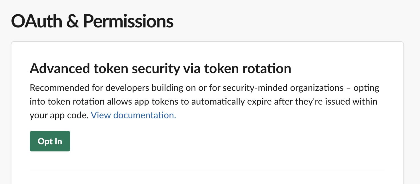 Opt in for refresh tokens