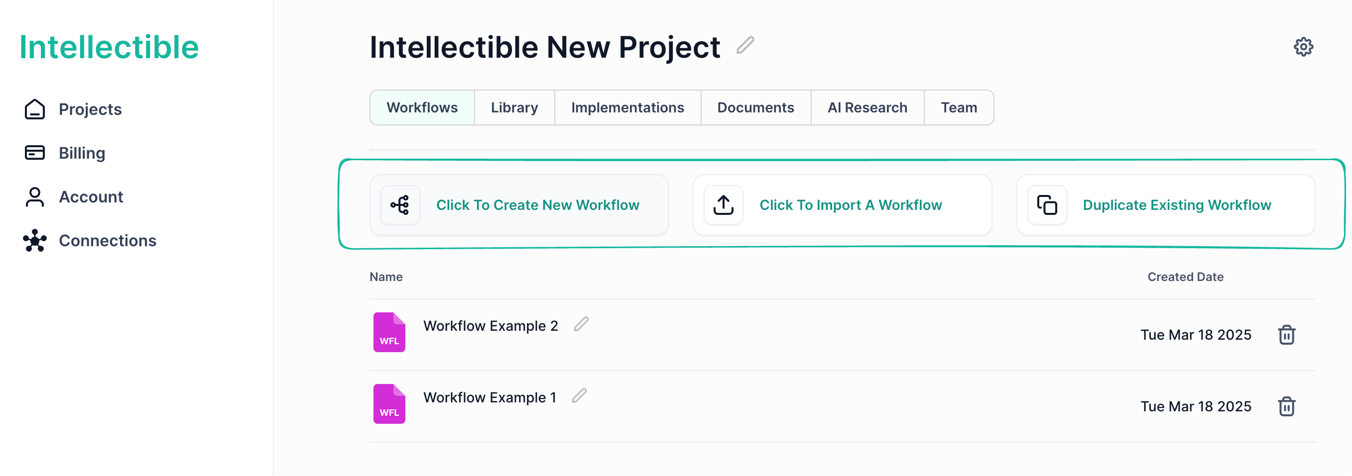 Workflow Creation