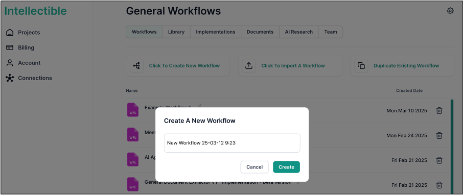 New Workflow